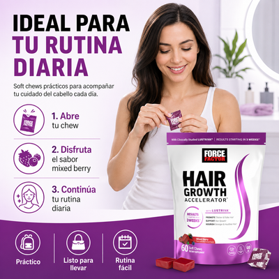 Acelerador de Crecimiento de Cabello en Gomitas