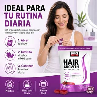 Acelerador de Crecimiento de Cabello en Gomitas
