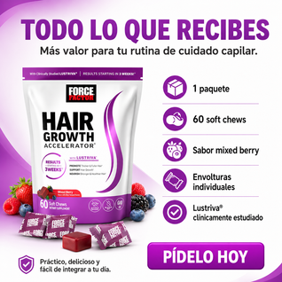 Acelerador de Crecimiento de Cabello en Gomitas