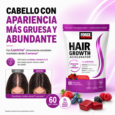 Acelerador de Crecimiento de Cabello en Gomitas