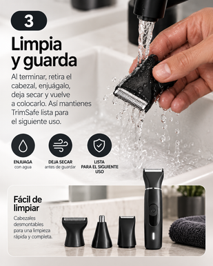 3. Limpia y guarda