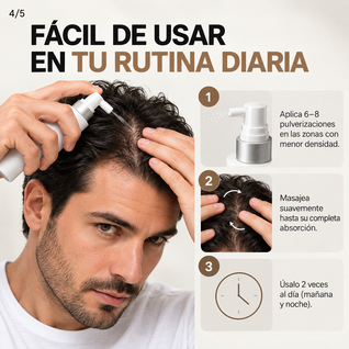 Serum con Nanoxidil 5% para el cabello