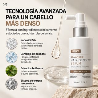 Serum con Nanoxidil 5% para el cabello