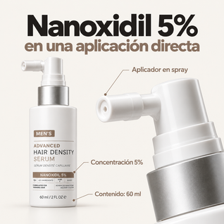 Serum con Nanoxidil 5% para el cabello