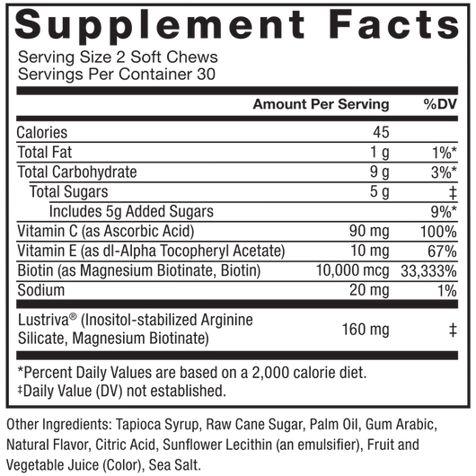 Acelerador de Crecimiento de Cabello en Gomitas